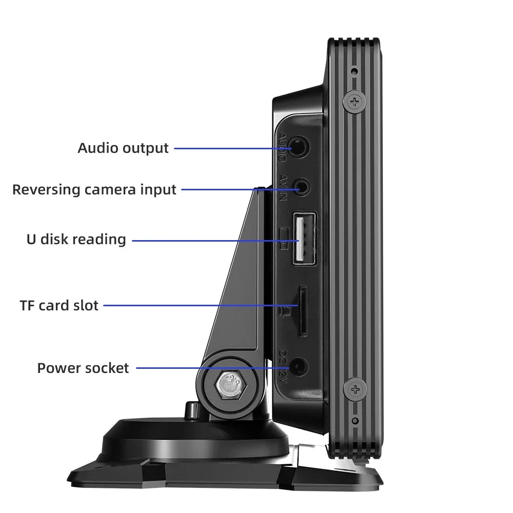 10.26-Inch Wireless Car Monitor with CarPlay/Android Auto, HD Screen, Bluetooth FM Transmitter, and USB/TF Video Player.