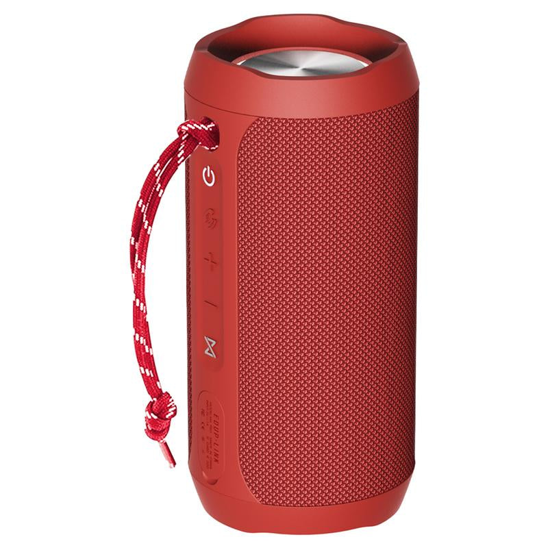 EDUPLINK Bluetooth Speaker, Portable Wireless Speakers, Waterproof IPX7 Speaker, TWS Pairing Stereo, Built in Microphone, Long Playtime for Home, Travel, Red