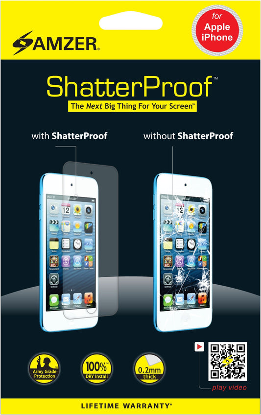 AMZER ShatterProof Screen Protector for iPhone 12 Pro Max - Front