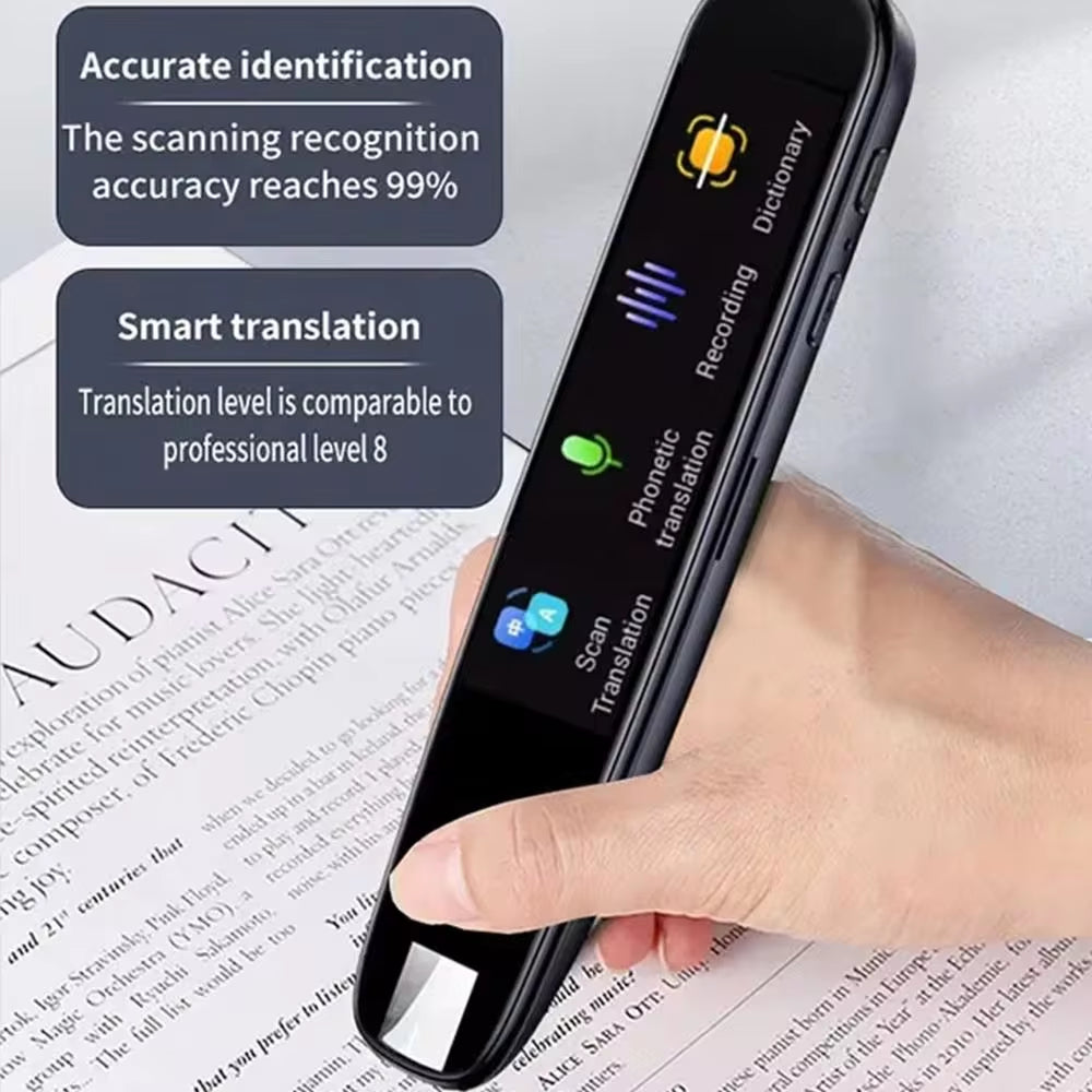 Offline Translation Pen for Teacher Student Dictionary English Intelligent Scanning Point Reading 123 Languages Translator Pen.