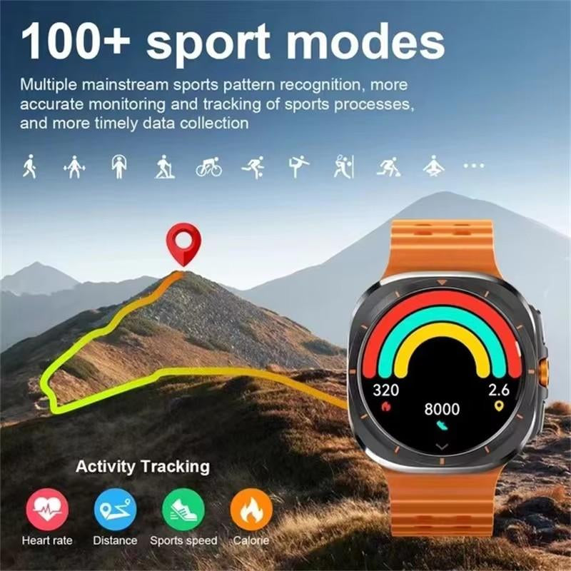 2024 New Smart Watch for Samsung Galaxy Watch 7 Ultra Men GPS Track Smartwatch Amoled Always Display Clock BT Talk Smart Watch Smart Watches