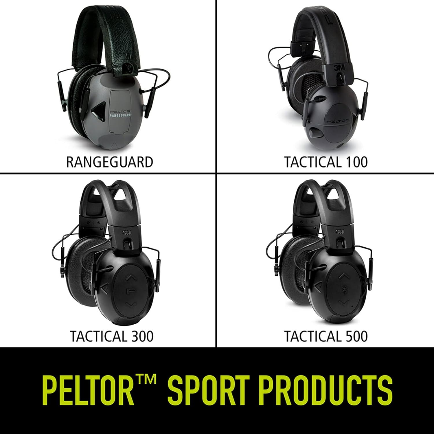 Peltor Standard Tac 100, Black, One Size