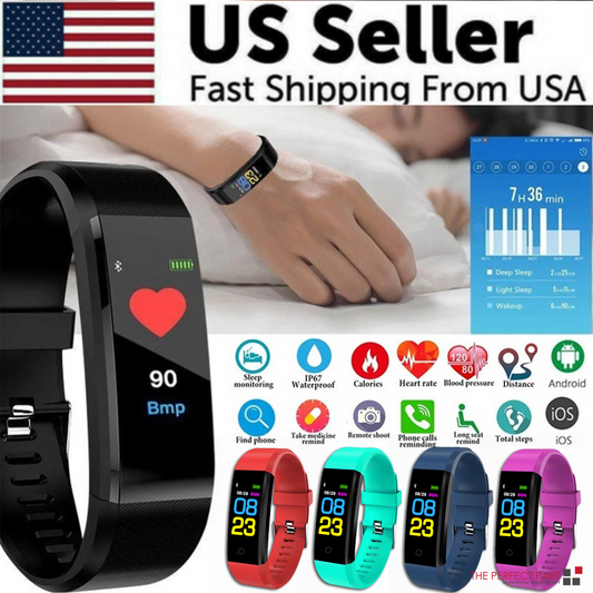 Fitness Smart Watch Activity Tracker Heart Rate For Women Men Oxygen