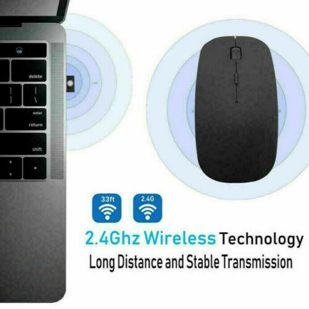 2.4GHz USB Wireless Optical Mouse Mice For Apple Mac Macbook Pro Air