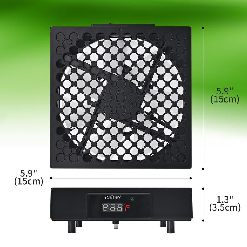 G-STORY Cooling Fan for Xbox Series X with Automatic Fan Speed Adjustable by Temperature, LED Display, High Performance Cooling, Low Noise, 3 Speed 1500/1750/2000RPM (140MM) with RGB LED Console Portable.