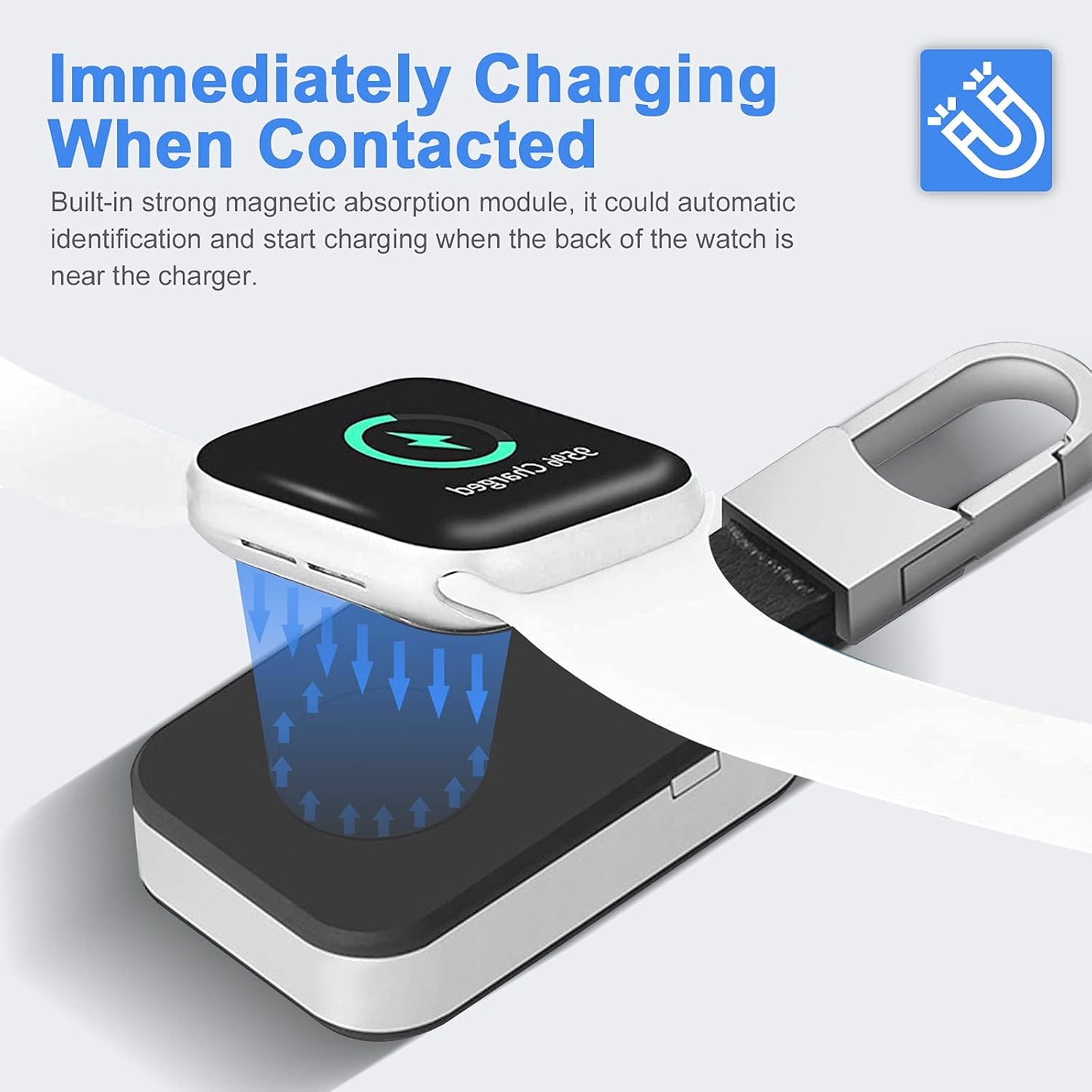 Apple Watch Wireless Charger Power Bank On Key Chain