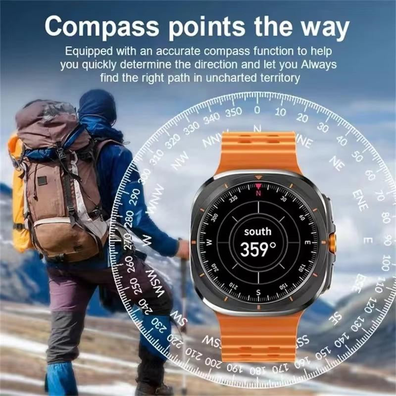 2024 New Smart Watch for Samsung Galaxy Watch 7 Ultra Men GPS Track Smartwatch Amoled Always Display Clock BT Talk Smart Watch Smart Watches