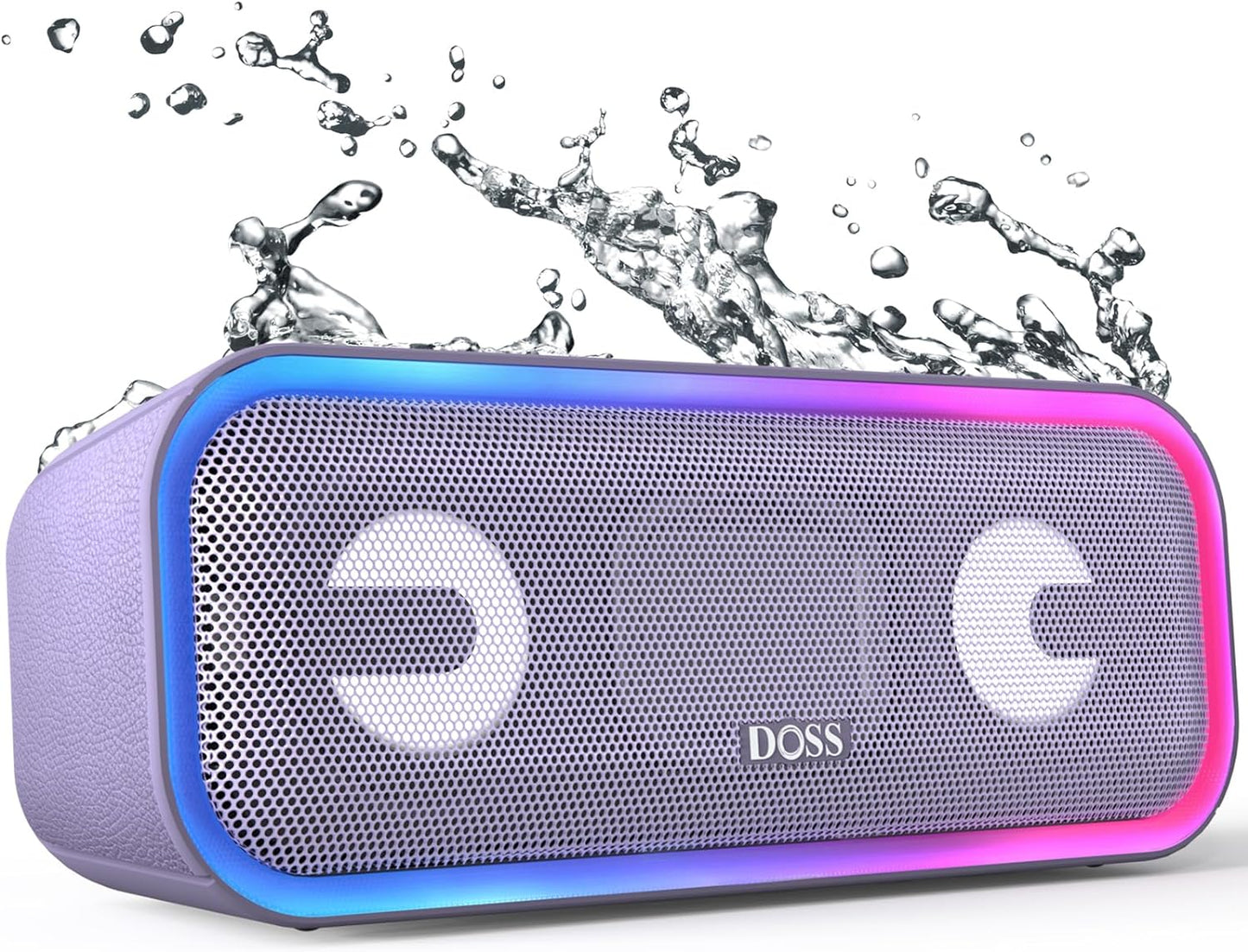 Soundbox Pro+ Bluetooth Speaker - 24W Stereo Sound, Enhanced Bass, IPX6 Waterproof, 15-Hour Playtime, Wireless Stereo Pairing, Multi-Color Lighting, Portable for Outdoor, Home, Party, and Beach Use