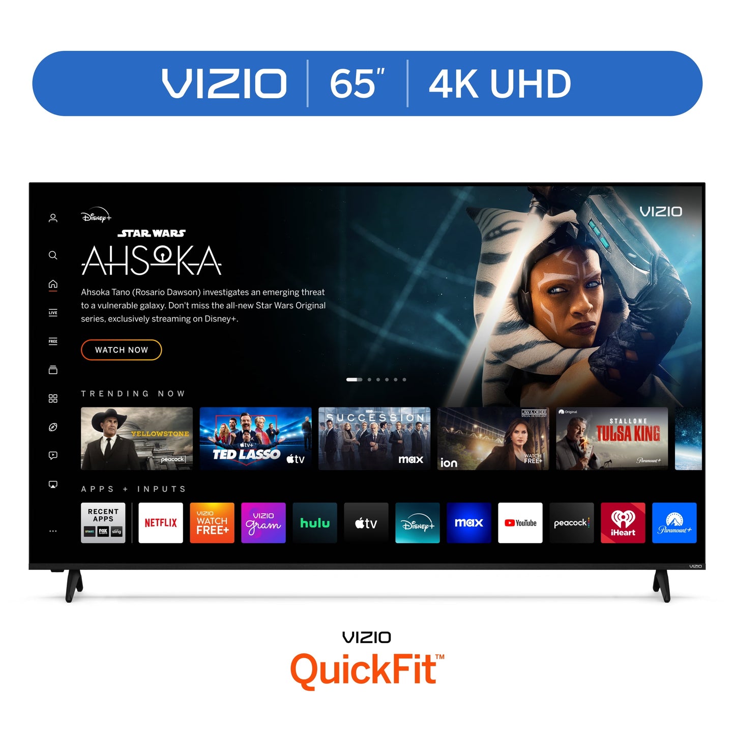 65" Class 4K UHD LED HDR Smart TV (New) V4K65M-0804