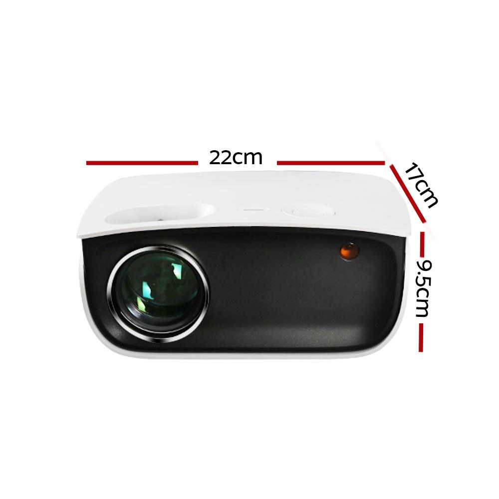 Devanti Mini Video Projector Wifi USB HDMI Portable 2000 Lumens HD