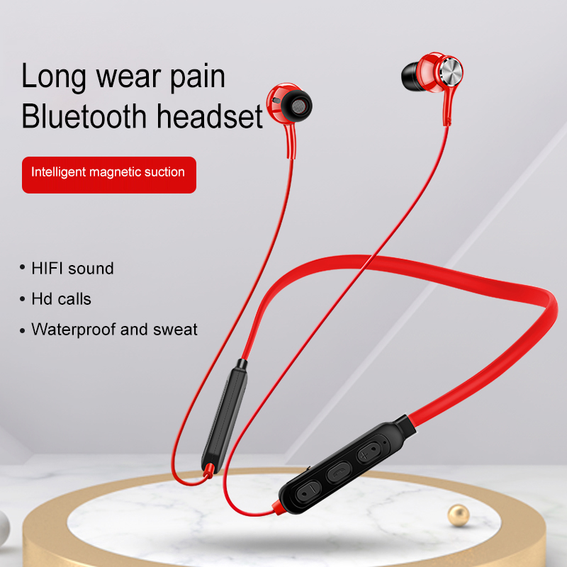 Sport Neckband Bluetooth Earphone Magnetic Wireless Headphones.