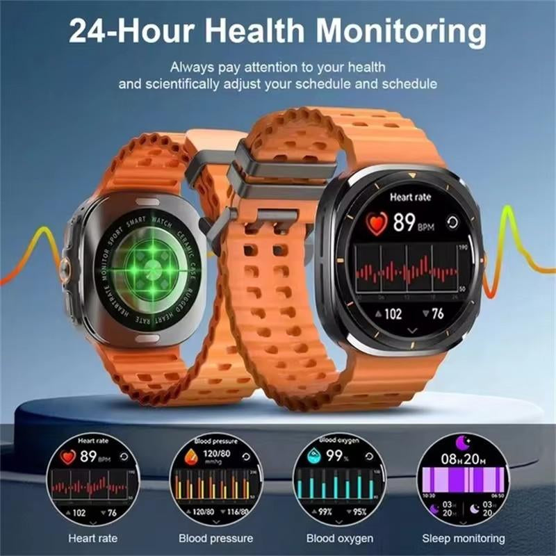 2024 New Smart Watch for Samsung Galaxy Watch 7 Ultra Men GPS Track Smartwatch Amoled Always Display Clock BT Talk Smart Watch Smart Watches