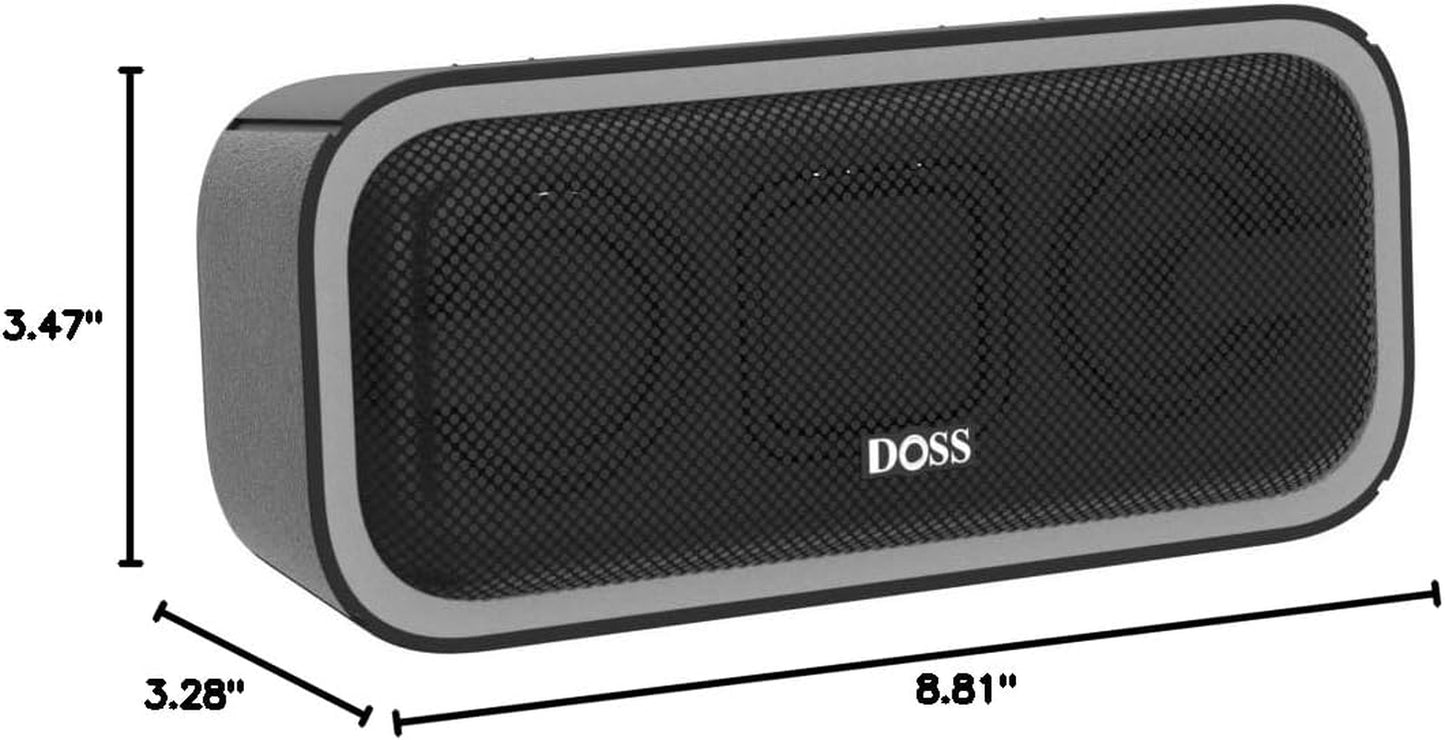 Soundbox Pro+ Bluetooth Speaker - 24W Stereo Sound, Enhanced Bass, IPX6 Waterproof, 15-Hour Playtime, Wireless Stereo Pairing, Multi-Color Lighting, Portable for Outdoor, Home, Party, and Beach Use