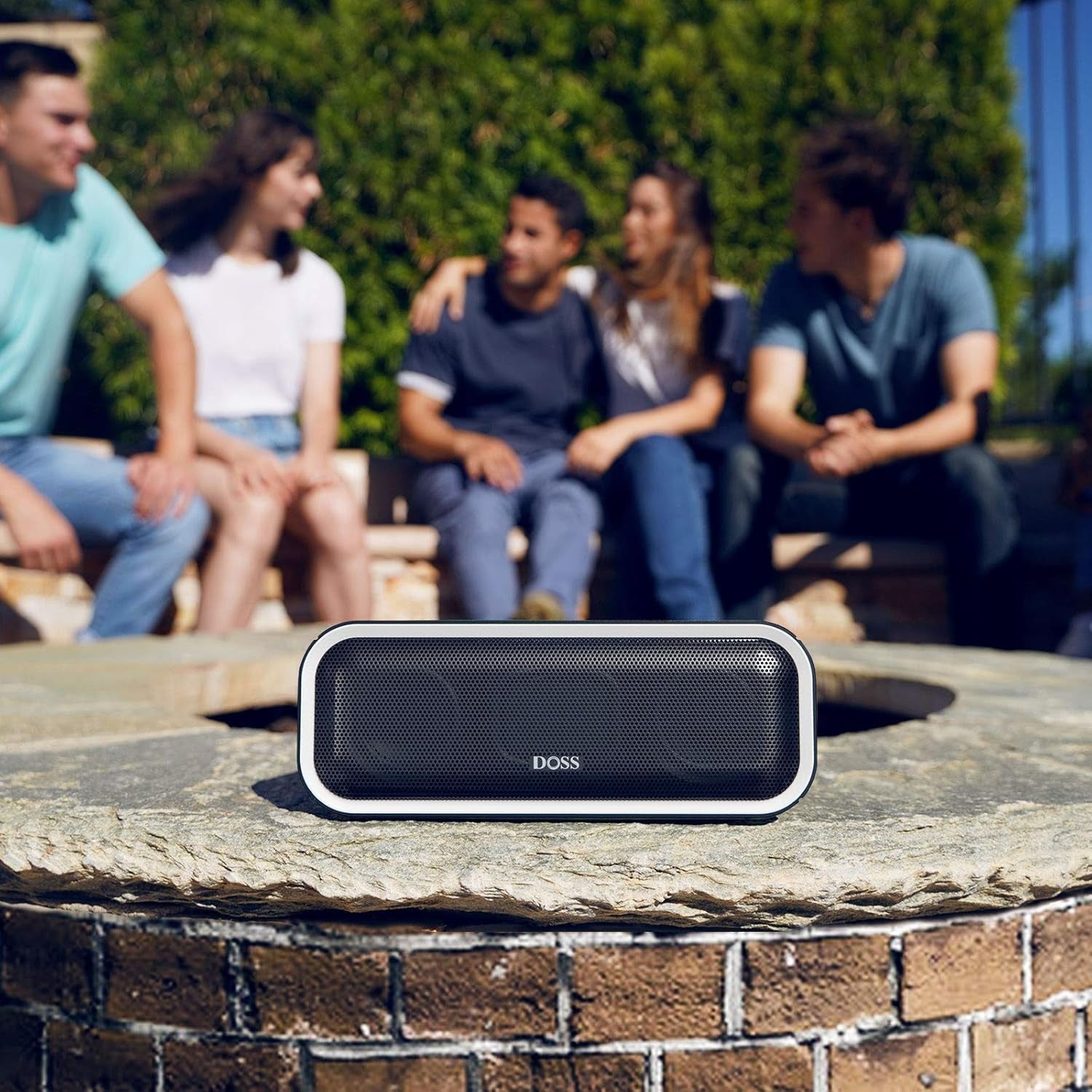 Soundbox Pro+ Bluetooth Speaker - 24W Stereo Sound, Enhanced Bass, IPX6 Waterproof, 15-Hour Playtime, Wireless Stereo Pairing, Multi-Color Lighting, Portable for Outdoor, Home, Party, and Beach Use