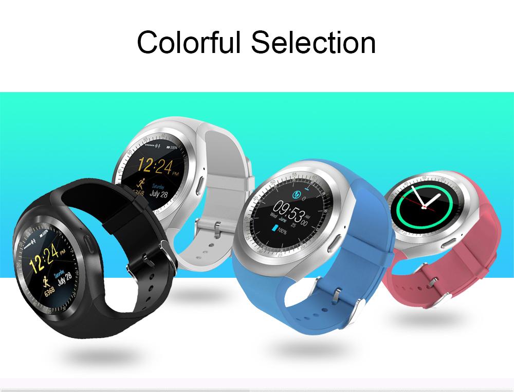 Y1 smart watch wristband style high resolution Relogio Android phone